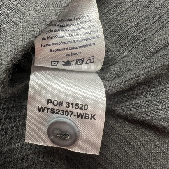 Faherty Willa Sleeveless Top Womens Small Gray Organic Cotton Blouse Shirt NWT - Picture 10 of 10